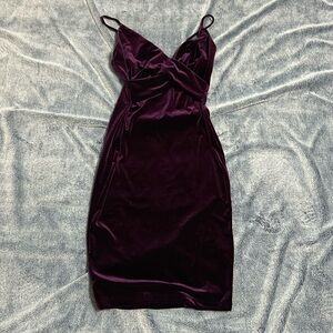 Widsor Purple Velvet Dress Size Small